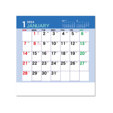 14枚　カラーメモスタンド｜2024年卓上カレンダー名入れ激安作成！東京で35年・安心信頼のカレンダー印刷「佑和」の画像