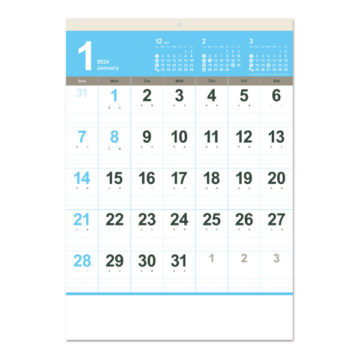 ニュースタイル文字(ﾍｯﾀﾞｰ名入)｜2024年卓上カレンダー名入れ激安作成！東京で35年・安心信頼のカレンダー印刷「佑和」の画像
