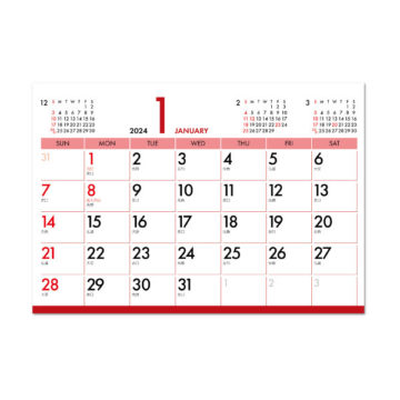 ﾊｰﾓﾆｰｶﾗｰﾃﾞｽｸ(KASANEの色目)｜2024年卓上カレンダー名入れ激安作成！東京で35年・安心信頼のカレンダー印刷「佑和」の画像